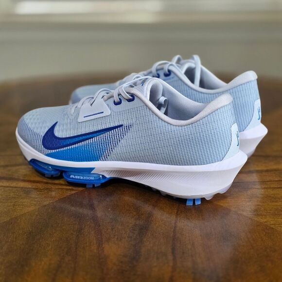 Nike Air Zoom Infinity Tour 2 Golf Shoes Men's 10.5 Grey Royal Blue FD0217-001 - Picture 6 of 16